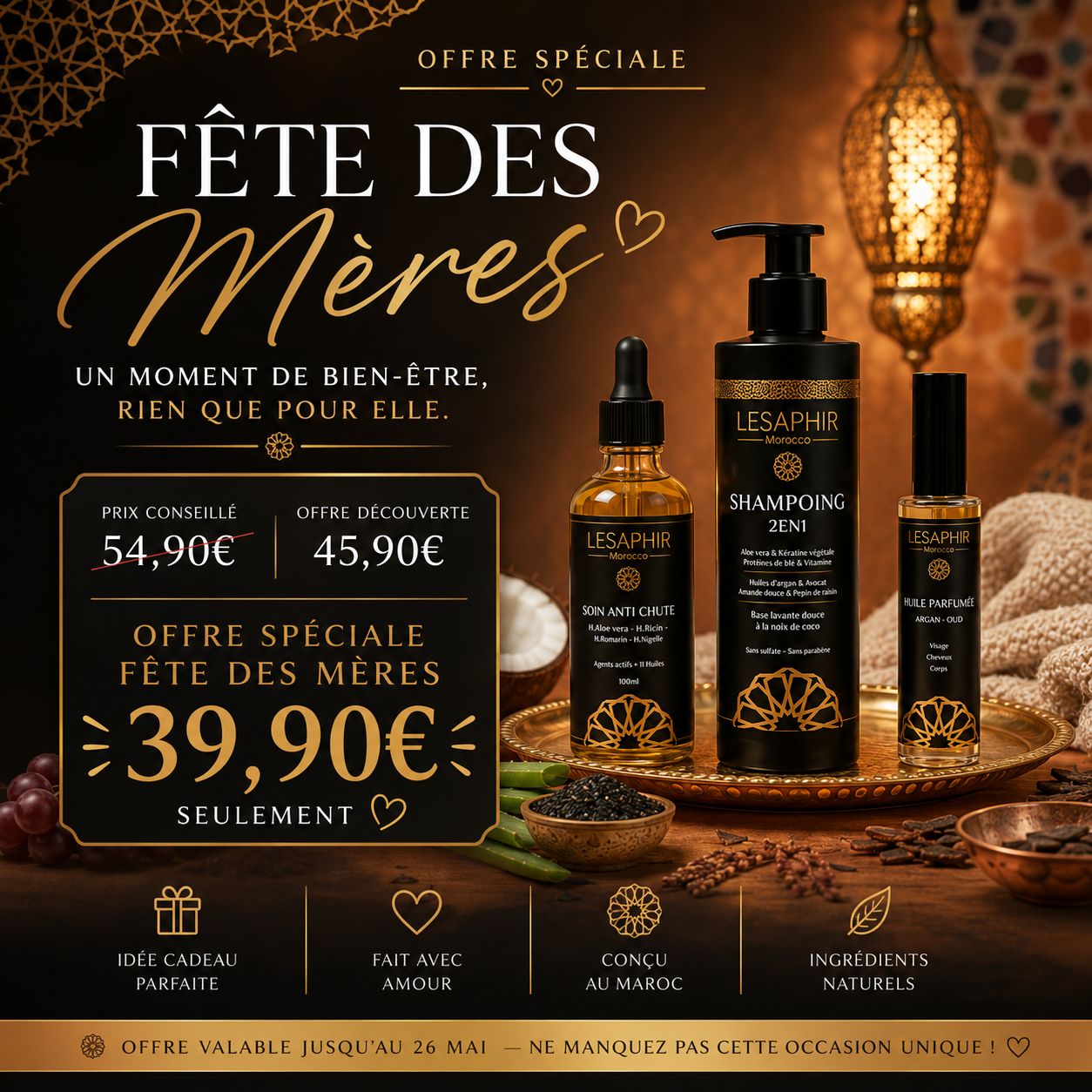 Rituel Capillaire Lesaphir Morocco – Édition Fête des Mères